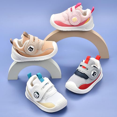 SOFMUO Baby Shoes Trainers Infant Girls Boys Breathable Outdoor Sneakers Toddler First Walkers Little Kids Tennis Walking Shoe 1-4 Years3
