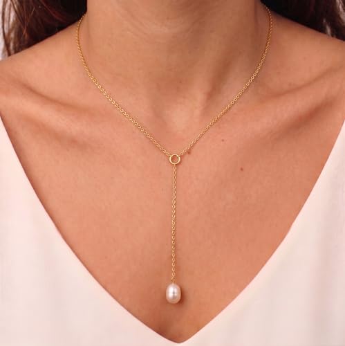 Image of Tewiky Dainty 14k Gold Plated /Silver Cubic Zirconia Necklaces for Women