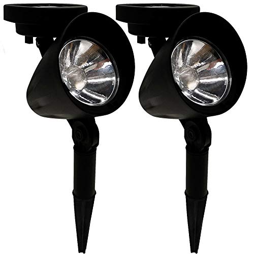 Kit 4, Luminária Solar Spot Refletor Led Verde Com Espeto De Jardim