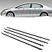 Newsmarts 4pcs Weatherstrip Windows Seal Door Belt Molding Weather-Strip for Honda Civic 2006-2011
