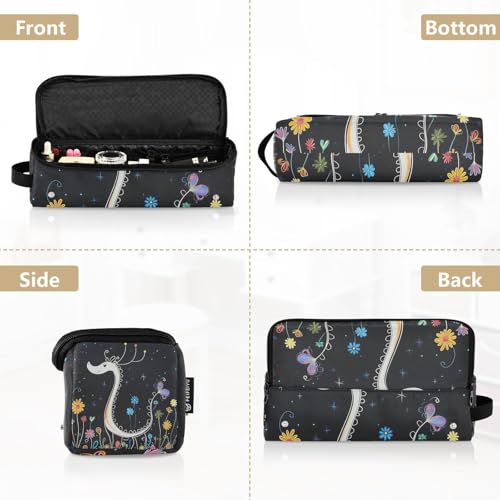 Bolsa de viaje y tapete resistente al calor para herramientas de cabello, organizador para planchas, alisadoras y rizadores con diseño Cute Dragon miniatura 5