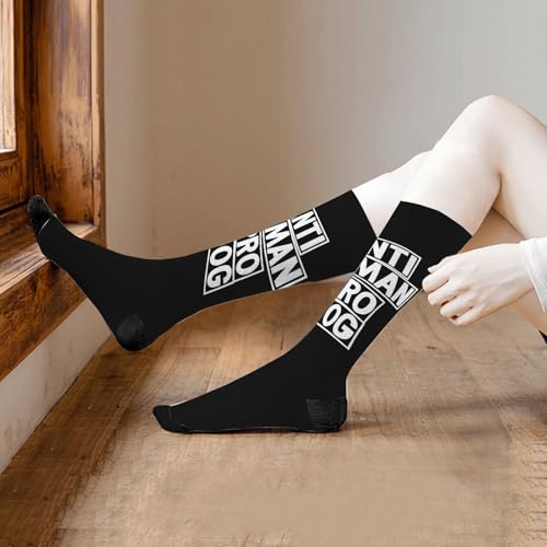 Antis Human Pro Dogs Pet Dogs Lovers Knee High Socks For Girls Boot Sock For Girl Athletic Crew Sock Fashionable Sock4