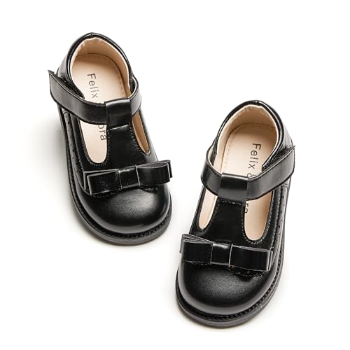 Image of Felix & Flora Toddler Little Girl Princess Dress Shoes-Mary Jane Flats for Girl Party School Shoes