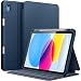 JETech Case for iPad (A16) 11th/10th Generation (2025/2022) with Pencil Holder, Slim Folio Stand Protective Tablet Cover, Multi-Angle Viewing (Navy)