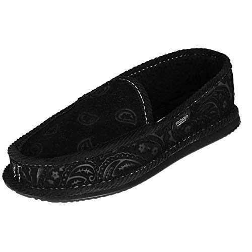 Trooper America Mens Monotone Paisley Bandana Print House Shoe