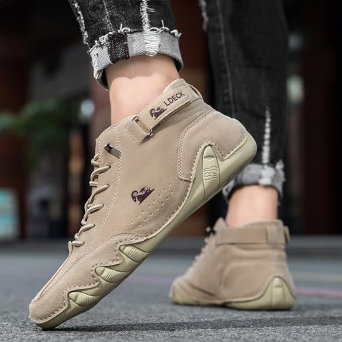 Vogany Shoes Women, Vogldeck - Waterproof and Breathable Orthopedic Shoes, Outdoor Beck Shoes Comfy Lightweight Non-Slip Orthopedic Sneakers Walking Hiking Ankle Boots(Khaki,US 7)4