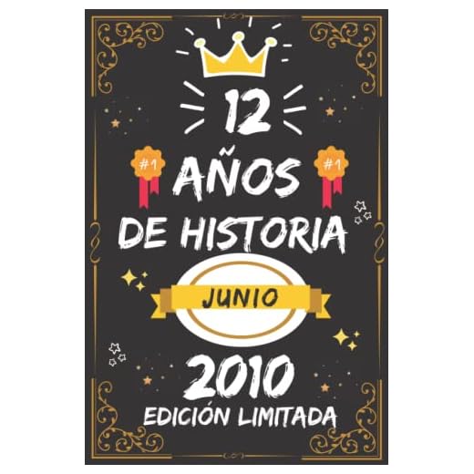 CUADERNO, 12 AÑOS DE HISTORIA JUNIO 2010 EDICIÓN LIMITADA: Regalo de 12 cumpleaños para mujeres y hombres, ideas de 12 cumpleaños... un cumpleaños... ... regalo de 12 cumpleaños para él/ella.