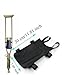 DraCra Crutch Bag Pouch Lightweight Storage Organizer with 2 Pockets Hanging Attachment Universal Accessories Bags Tote Carrier for Underarm Crutches Phone Wallets Keys Water Bottle Lipstick Glasses