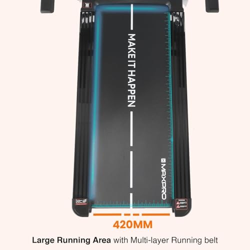 Image of Maxpro Manual Incline Treadmill for Home - Pace Pro PTM605M | 6-Level Incline | 5 HP Peak DC Motor | 14 km /h Speed | 110 kg User Weight | Foldable Walking & Running Machine, FitShow App