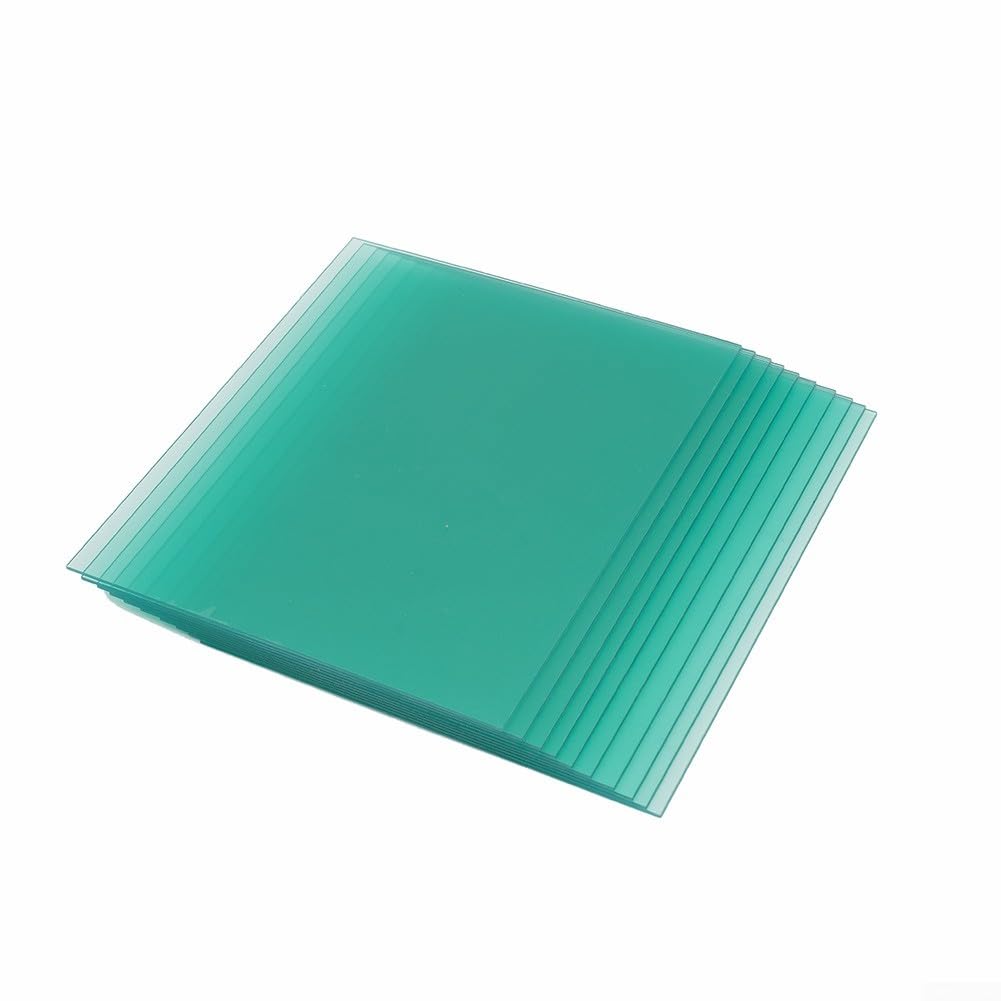 YJDOORPLAY 10 Pack Clear PC Welding Protective Cover Lens Plate for Welding Helmet Replacement 110x90mm 115x90mm 120x95mm 123x98mm(133 * 114mm)