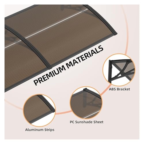Cubierta de techo policarbonato impermeable con diseño estructural 7