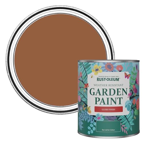 Rust-Oleum Mould Resistant Garden Paint in Gloss Finish - Terracotta 750ml