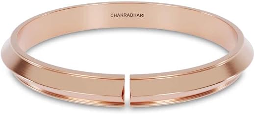 CHAKRADHARI 99.9% Pure Copper Sardar Punjabi Sikh kada bangle bracelet for Men – Traditional copper Kada for men