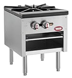 Kratos Commercial Stockpot Range, Natural Gas Single Burner Range, Stainless Steel, 80,000 BTU (29Y-073)