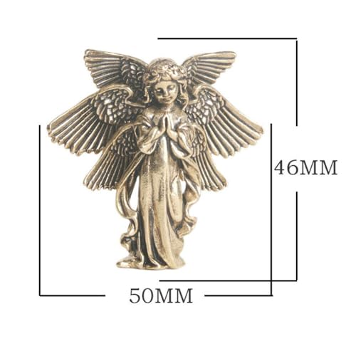 Figura Ángel de Latón Sólido Pequeña miniatura 2