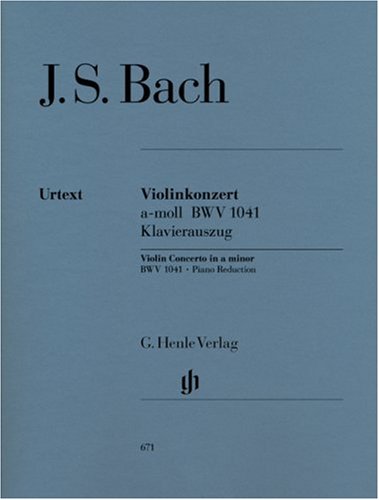 Konzert für Violine und Orchester a-moll BWV 1041: Klavierauszug