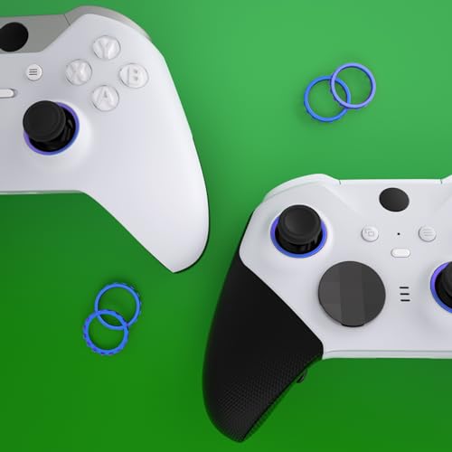 Image of eXtremeRate Replacement Accent Rings for Xbox Elite Series 2 Core | for Elite Series 2 | for Xbox One Elite | for eXtremeRate ASR Version Shell for Xbox Series X /S Controller - Chameleon Purple Blue