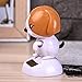 Solar Dancing Puppy Doll Ornament - Shaking Figurine for Car, Home, Offices & Vehicle Interior Decoration (Brown)