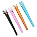 Tomaibaby 4 Pcs Dessin Animé Stylo Gel d'encre en Plastique Mignon Elk Animal Marqueur Stylos Gel pour Signature Écriture Étudiants De L'école Fourniture De Papeterie De Bureau (Couleur