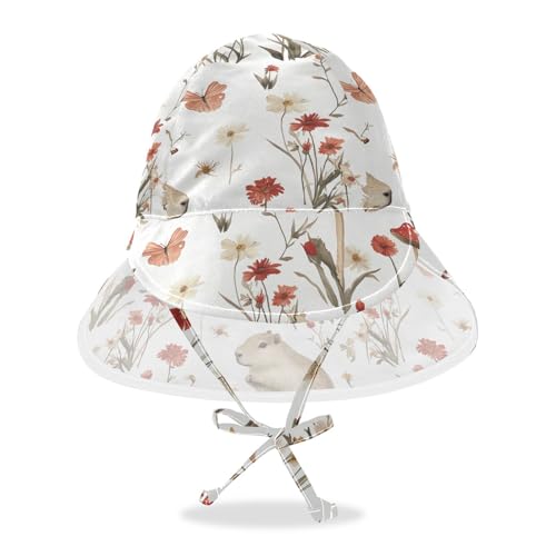 KLL Cartoon Sweet Fish Neutral Infant Beach Hats Baby Boys Caps Girl UPF 50 Large Brim Travel Essentials