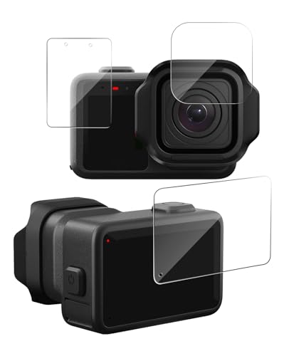 Oshmirian (�I�V���~���A��) 3�_ GoPro MISSION 1 PRO/MISSION 1�p�X�N���[���v���e�N�^�[�A3-in-1�X�N���[��&�����Y�ی�t�B�����L�b�g�A9H�����K���X���h�~�J�o�[�A�C�A�̂Ȃ����t���AHD�����x�B