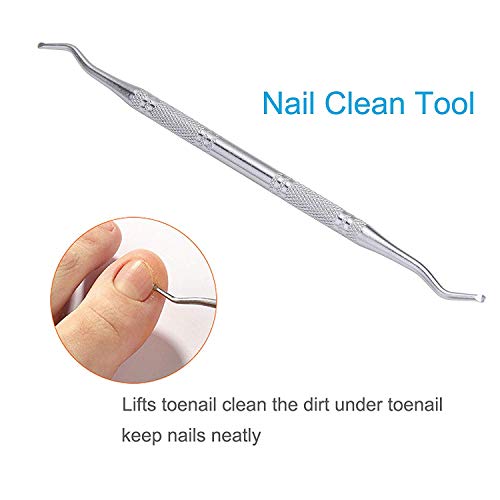 RKPM HOMES By 4Pcs Ingrown Toe Nail Clippers Tool Set, Stainless Steel Professional Ingrown or Thick Toenails Trimmer, Nail Clipper, Cuticle Fork, Nail File, Nail Cleaner Tool... - Image 5