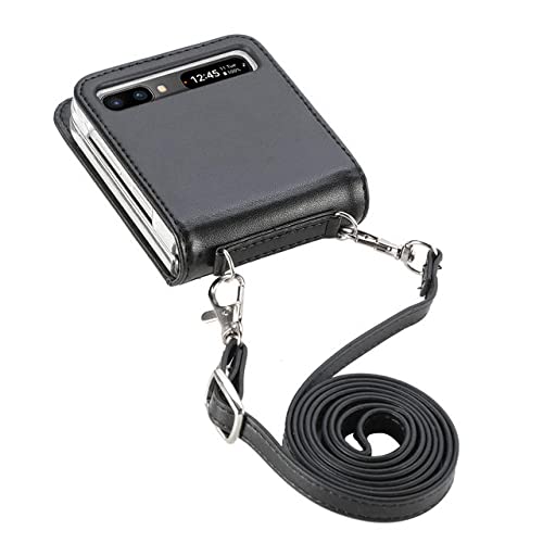 Étui en cuir véritable pour Samsung Galaxy Z Flip 4 élégant style portefeuille