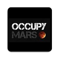 Occupy Mars Logo - Pack of 10 Square Stickers - 55mm x 55mm