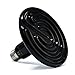 Okeler 110V 250 Watt Black Ceramic Heat Emitter Terrarium Heat Lamp Bulb for Aquarium Snake Reptile Chickens Pet Brooder