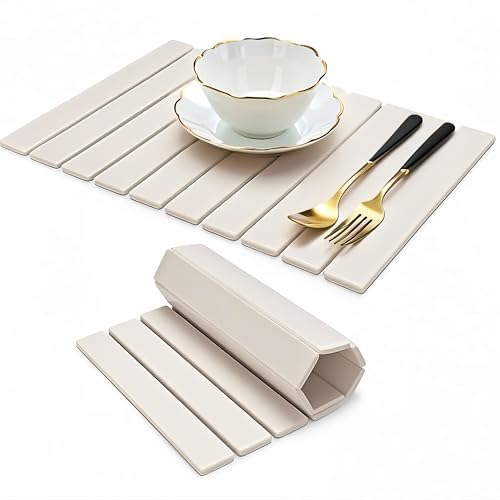 PZEKKEN Large Stone Dish Drying Mats for Kitchen counter,Diatomaceous Earth Dish Drying Mat,Dish Drying Mats For Kitchen,counterFoldable Dish Drying Mat (wihte, 24*16)