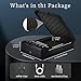 Gun Safe - Triple Unlock (Fingerprint/Password/Key), Quick Fingerprint Access in ≤ 0.1 seconds, one click mute function, Portable Pistol Safe, Suitable for Family Travel Vehicles, Quick Access
