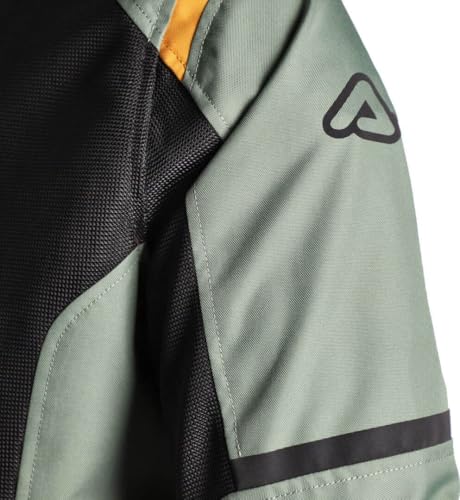 Acerbis Ramsey Vented 2.0 letnia kurtka (CE) zielona żółta, rozmiar M, Zielony żółty, M krótki