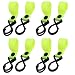 Aexit 8pcs 5kg Civil Equipment Hardware Accessories Capacity Adjustable Hook Loop Closure Stroller Hanger Light Green Model:57as55qo551