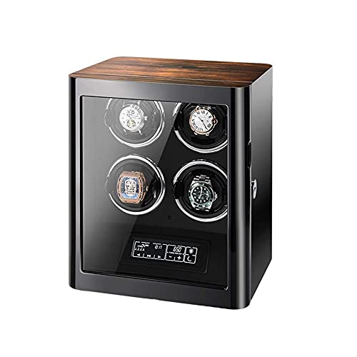 Caja de estuche de pintura de piano para reloj automático con pantalla táctil