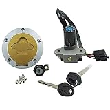  ZHENDA Interruttore di accensione del motociclo tappo del serbatoio di gas chiave set coperchio del serbatoio serratura del sedile per Ducati ST2 1998-2003 ST4 2000-2002 Cagiva Mito125