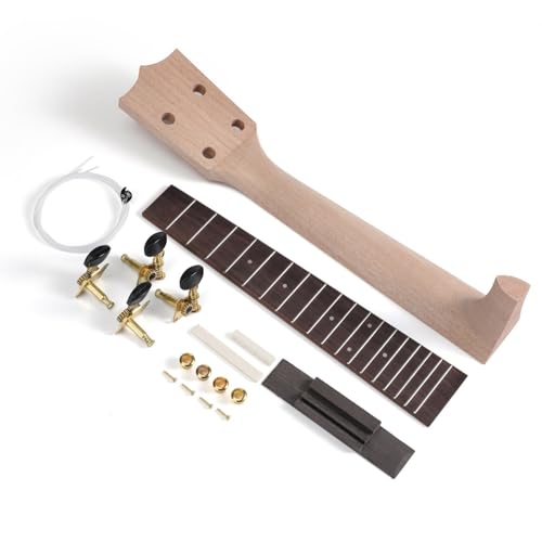 Touche pour ukulélé en bois noble et son manche de remplacement pour luthier - 3