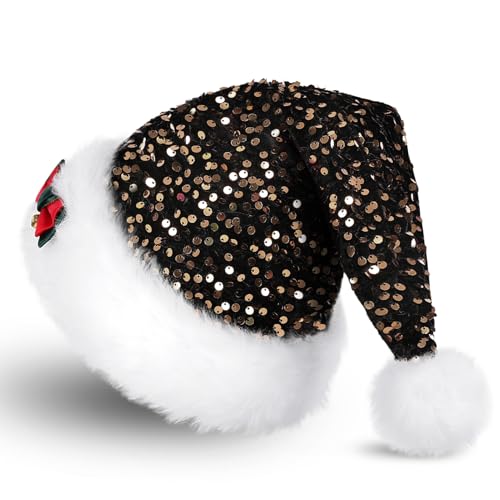 SKYDUE Weihnachtsmütze,Weihnachtsmützen erwachsene -Weiches Material...