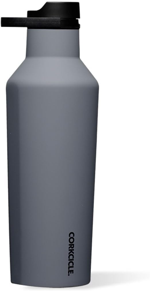 Corkcicle Sport Canteen - Keeps Drinks Cold 25 Hours - Stainless Steel Water Bottle - Triple-Insulated - Spill-Proof - Summer Drinkware Gift - Keeps Drinks Ice Cold - 32 oz - Hammerhead