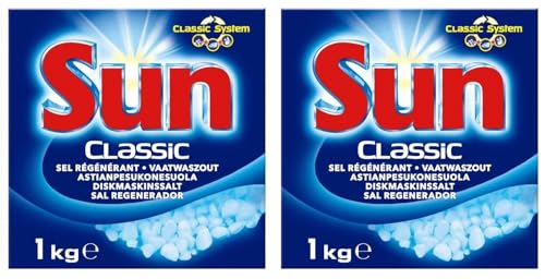 Sun Classic – Sal Regenerante 1 kg Detergente para lavavajillas – Lote de 2