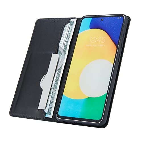 Image of Sharp Icon flip Cover for Oneplus 11R 5G Faux Leather Wallet flip case Cover - Black