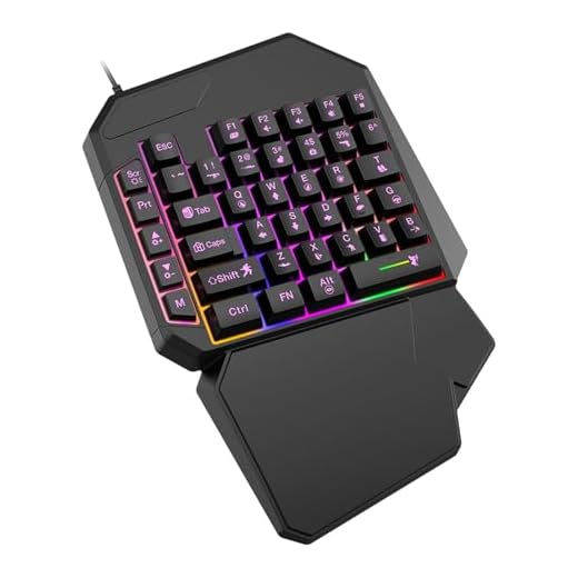 shjxi - Teclado de juego para zurdos programable, controlador profesional para jugadores de PC, diseño ergonómico con funcionalidad Plug and Play para un mejor rendimiento