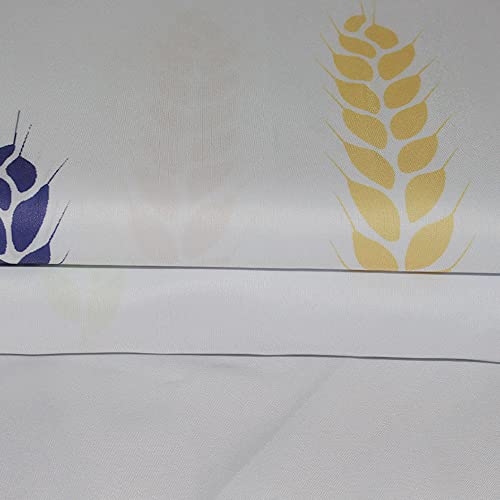 GONOVE Shower Curtain for Bathroom 280 x 200cm Mildew Resistant Waterproof Polyester Fabric Wheat Shower Curtain Liner Long Washable Bath Curtain with Hooks - Image 3