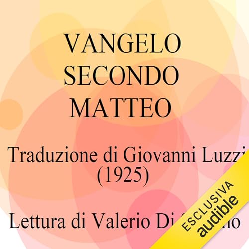 Page de couverture de Vangelo secondo Matteo