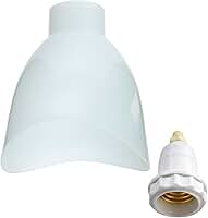 Kit Globo Luminária Universal para Ventiladores de Teto, Plástico Injetado com Bocal