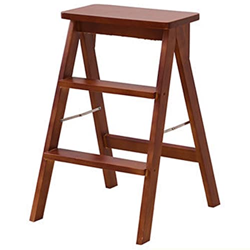 Taburetes Plegables Blancos y Madera Marca OUZVI