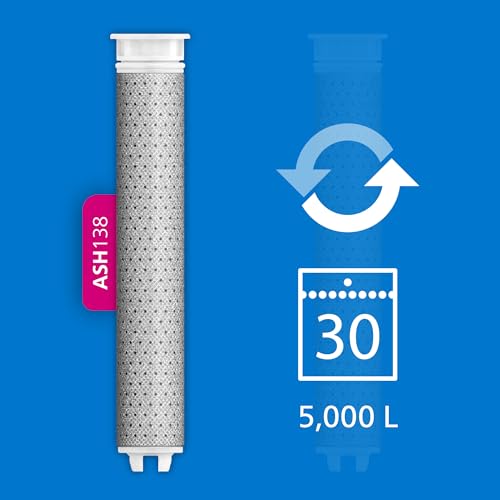 Philips Water Filtration Showerhead, Protection for Hair & Skin, Effectively removes Chlorine and Other Large Particles, Three Spray Modes, 1 Month Filter Capacity, Black