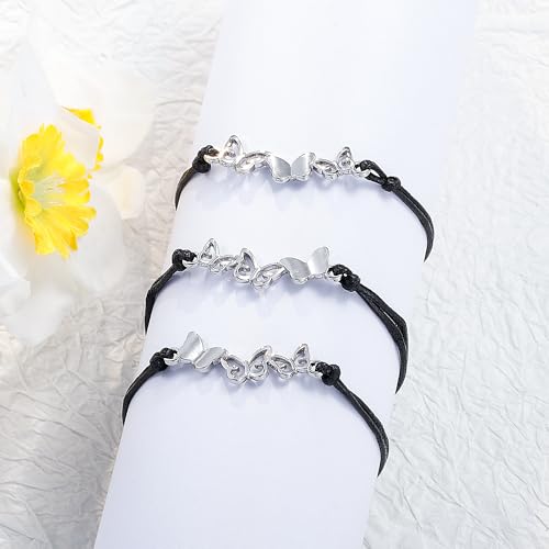 Image of Sunflower Jewellery Friendship Necklace for 3 4 Stainless Steel Heart-Shaped Necklace /Bracelet Three Hearts Composed of Friendship Necklace /Bracelet, Gifts for Friends
