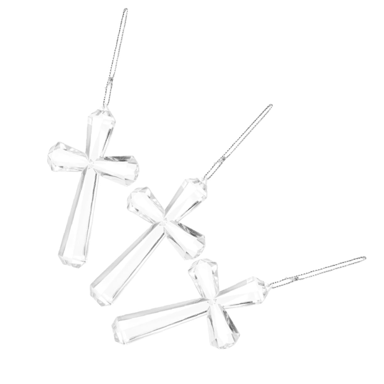 5 Sets Osterkreuz-Ornamente Dekoratives Acryl- Für Osterbaum Und Party 3 Stück X 5