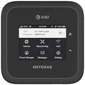 NETGEAR Nighthawk M6 Pro Mobile Hotspot 5G mmWave, 8Gbps, Unlocked, AT&T & T-Mobile, International Roaming, Portable WiFi Device for Travel, 5G Modem Wireless Router (MR6500) (Renewed)