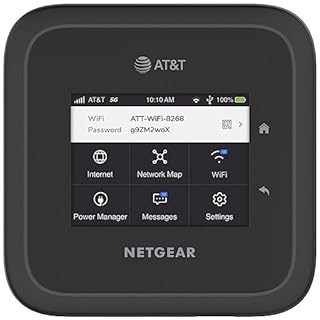NETGEAR Nighthawk M6 Pro Mobile Hotspot 5G mmWave, 8Gbps, Unlocked, AT&T & T-Mobile, International Roaming, Portable WiFi Device for Travel, 5G Modem Wireless Router (MR6500) (Renewed)